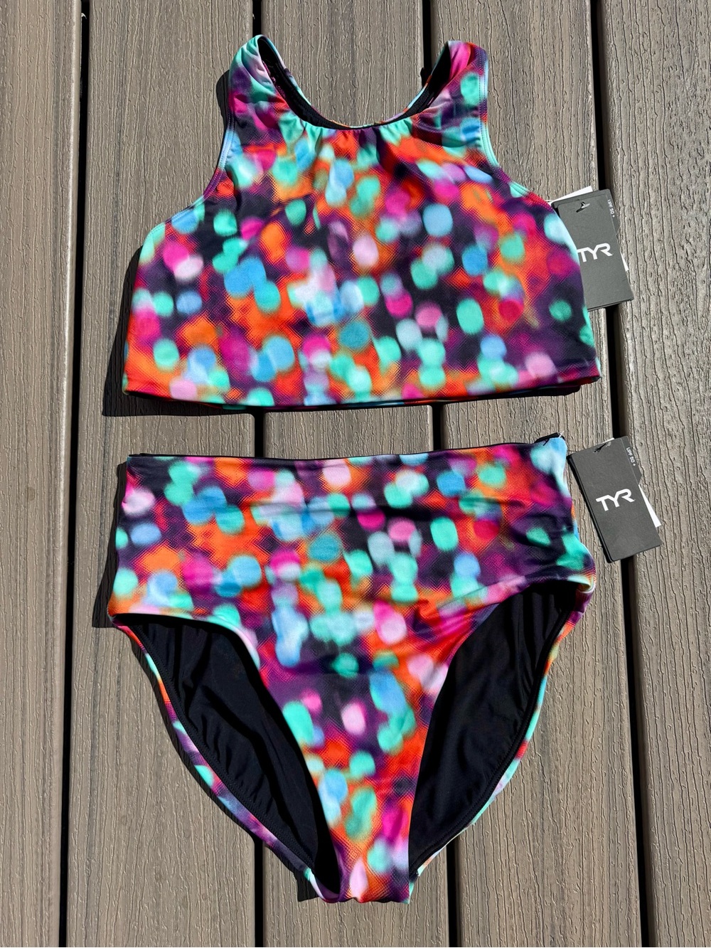TYR Women’s Prismatic High-Neck Two-Piece Swim Set - Multicolor